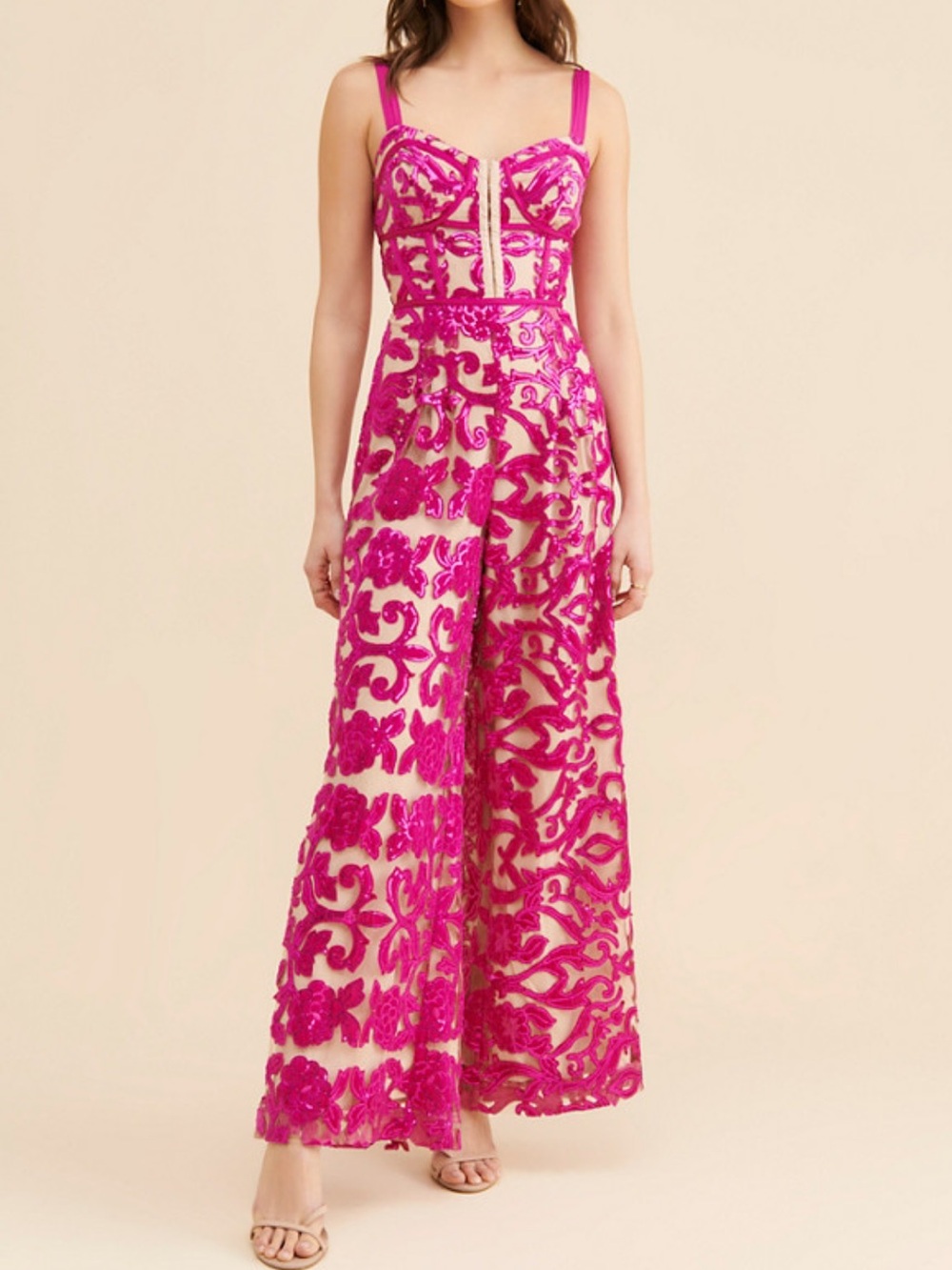 NWT Free People Lucille Lace Jumpsuit